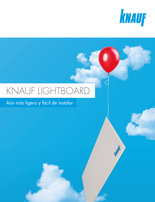 Placas de yeso laminado para techos Knauf Lightboard